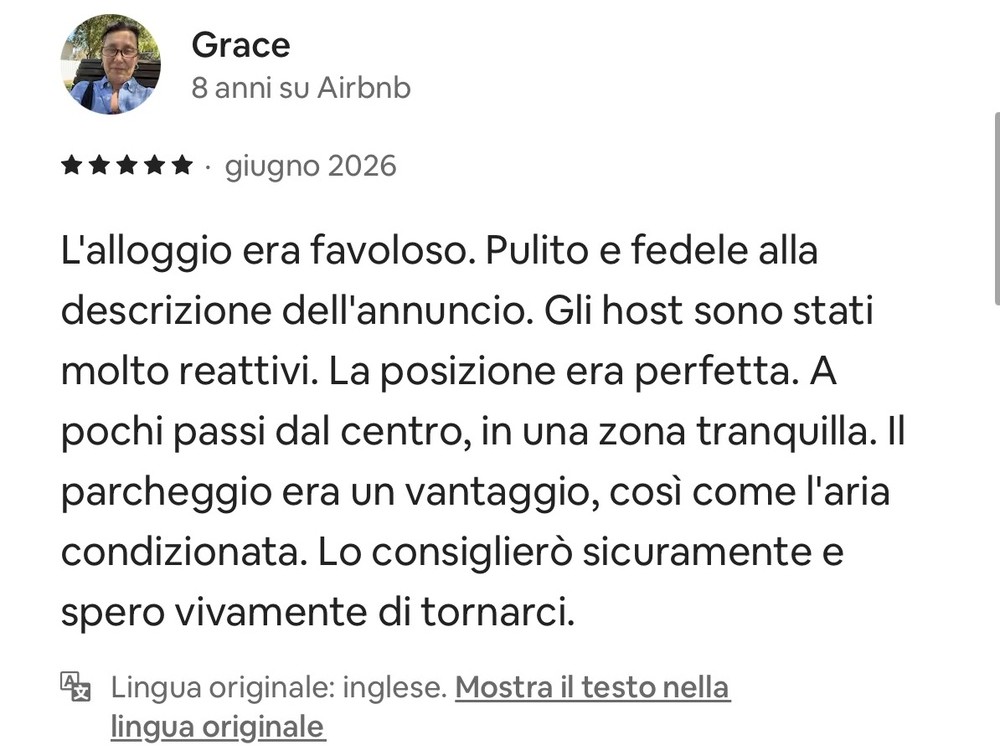 Recensione di Grace, 5 stelle, Corte Arco di Luce